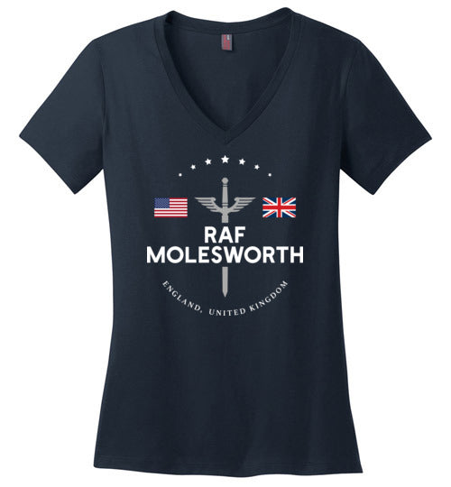 Load image into Gallery viewer, RAF Molesworth - Women&#39;s V-Neck T-Shirt-Wandering I Store
