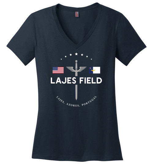 Lajes Field - Women's V-Neck T-Shirt-Wandering I Store