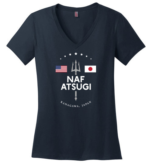 Load image into Gallery viewer, NAF Atsugi - Women&#39;s V-Neck T-Shirt-Wandering I Store

