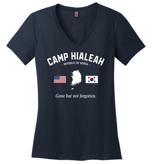 Load image into Gallery viewer, Camp Hialeah &quot;GBNF&quot; - Women&#39;s V-Neck T-Shirt
