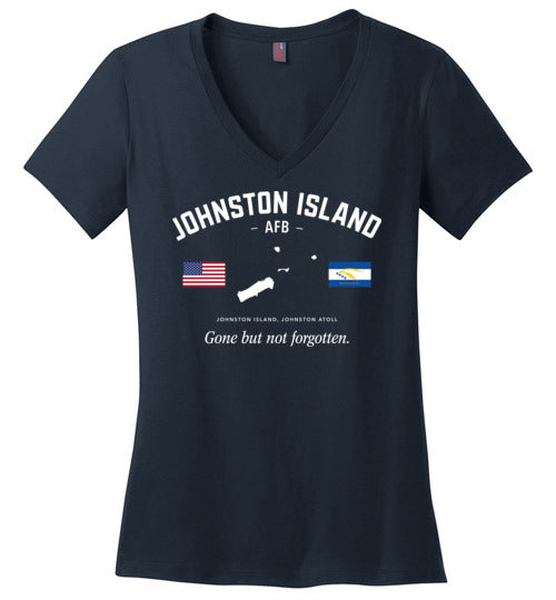 Johnston Island AFB "GBNF" - Women's V-Neck T-Shirt-Wandering I Store