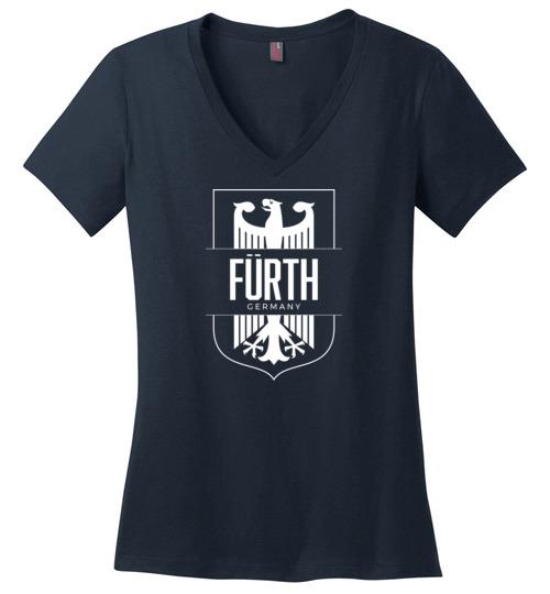 Load image into Gallery viewer, Furth, Germany - Women&#39;s V-Neck T-Shirt
