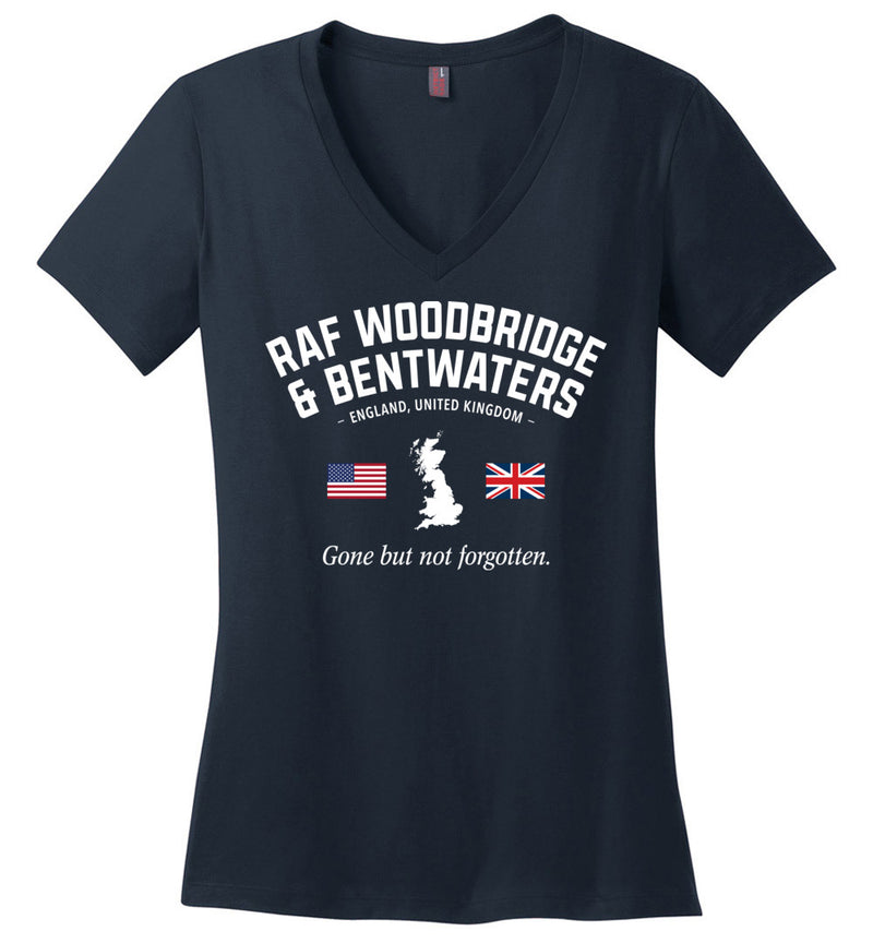 Load image into Gallery viewer, RAF Woodbridge &amp; Bentwaters &quot;GBNF&quot; - Women&#39;s V-Neck T-Shirt
