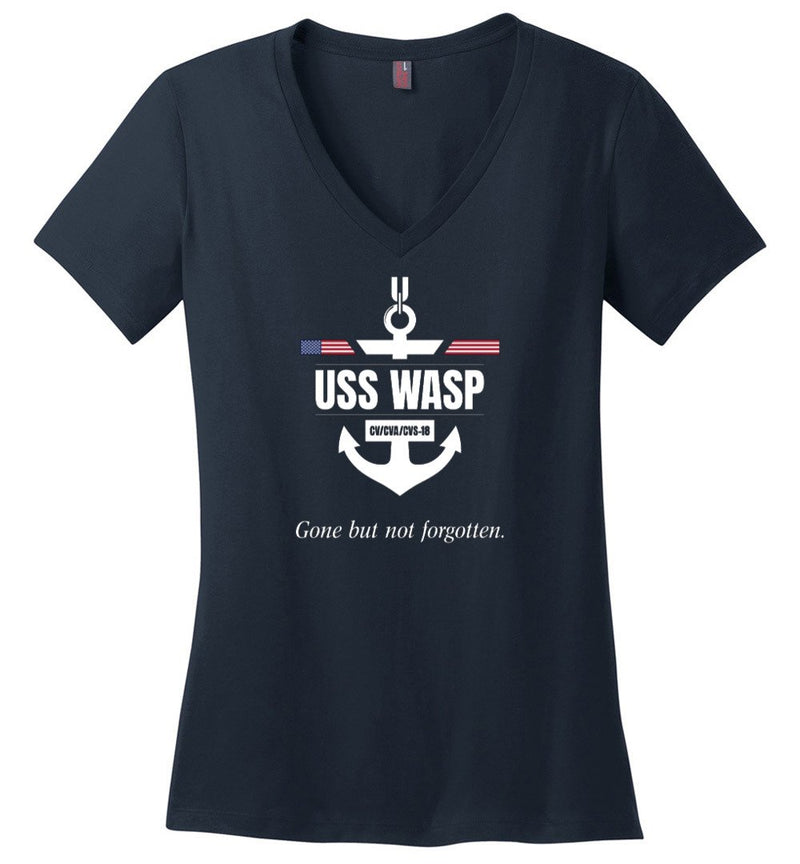 Load image into Gallery viewer, USS Wasp CV/CVA/CVS-18 &quot;GBNF&quot; - Women&#39;s V-Neck T-Shirt
