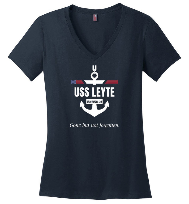 Load image into Gallery viewer, USS Leyte CV/CVA/CVS-32 &quot;GBNF&quot; - Women&#39;s V-Neck T-Shirt
