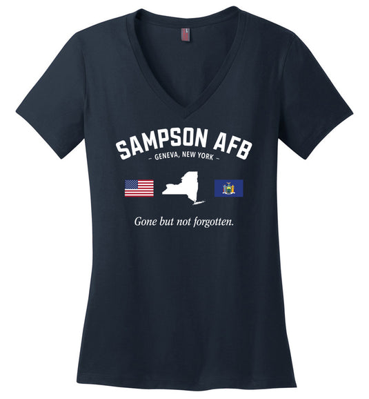 Sampson AFB "GBNF" - Women's V-Neck T-Shirt
