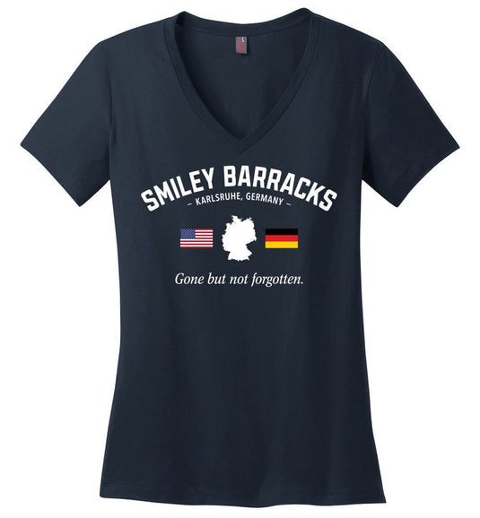 Smiley Barracks "GBNF" - Women's V-Neck T-Shirt