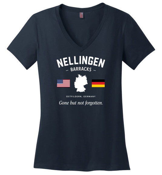 Nellingen Barracks "GBNF" - Women's V-Neck T-Shirt