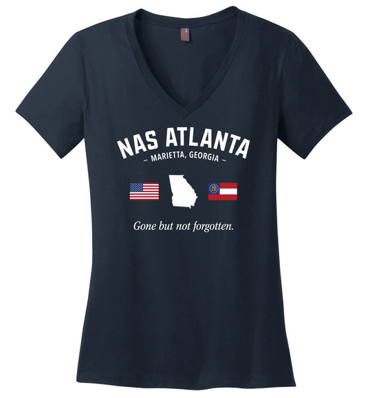 NAS Atlanta "GBNF" - Women's V-Neck T-Shirt