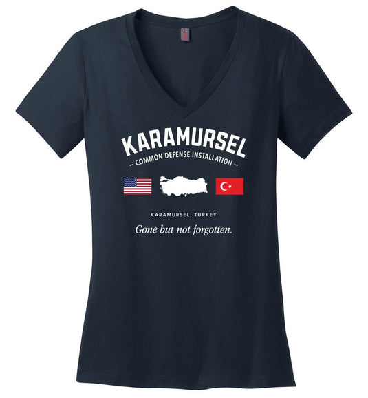 Karamursel Common Defense Installation "GBNF" - Women's V-Neck T-Shirt