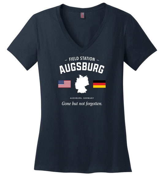Field Station Augsburg "GBNF" - Women's V-Neck T-Shirt