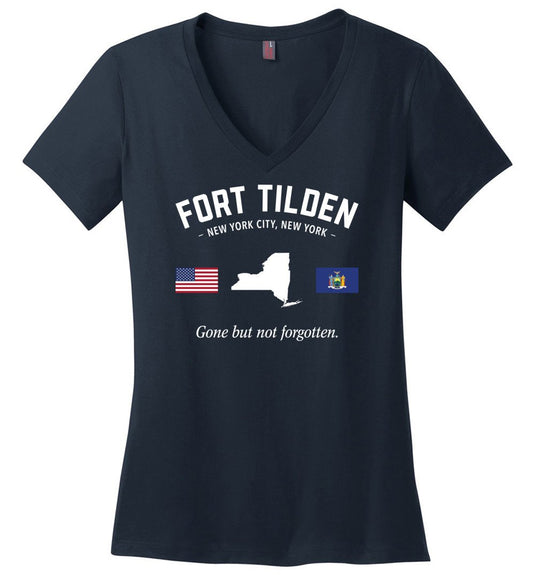 Fort Tilden "GBNF" - Women's V-Neck T-Shirt