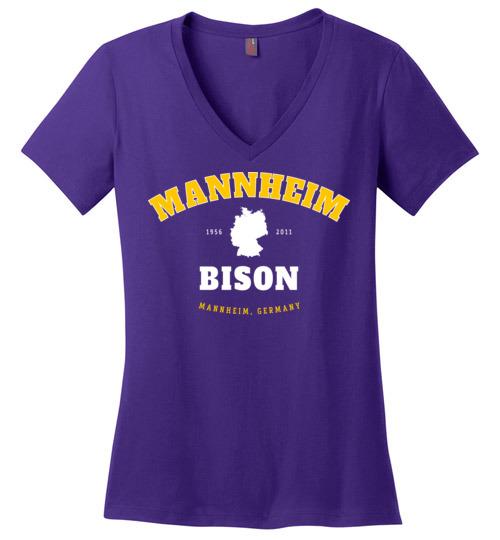 Mannheim Bison - Women's V-Neck T-Shirt