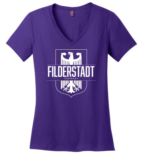 Filderstadt, Germany - Women's V-Neck T-Shirt