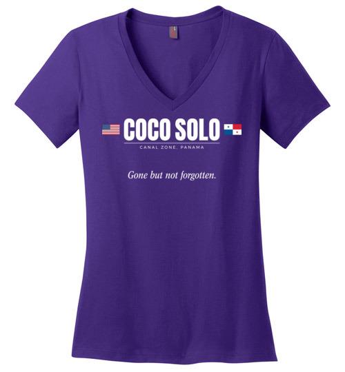 Coco Solo "GBNF" - Women's V-Neck T-Shirt