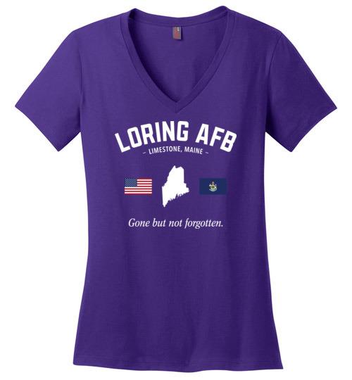Loring AFB "GBNF" - Women's V-Neck T-Shirt
