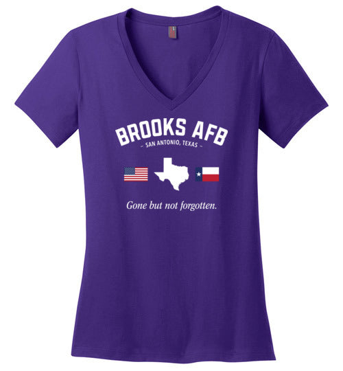 Brooks AFB "GBNF" - Women's V-Neck T-Shirt-Wandering I Store