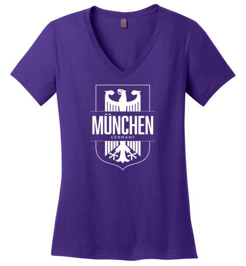 Load image into Gallery viewer, Munchen, Germany (Munich) - Women&#39;s V-Neck T-Shirt
