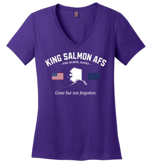 King Salmon AFS "GBNF" - Women's V-Neck T-Shirt