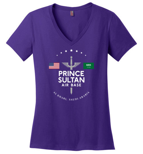 Load image into Gallery viewer, Prince Sultan Air Base - Women&#39;s V-Neck T-Shirt-Wandering I Store
