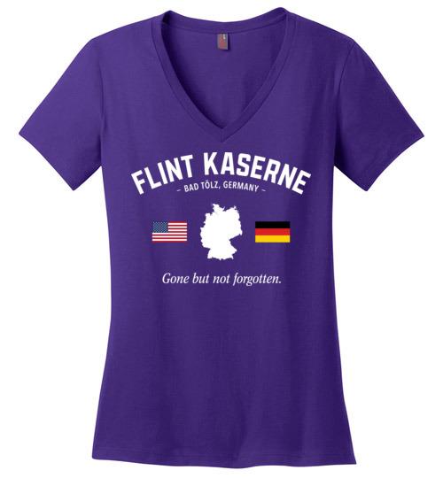 Flint Kaserne "GBNF" - Women's V-Neck T-Shirt