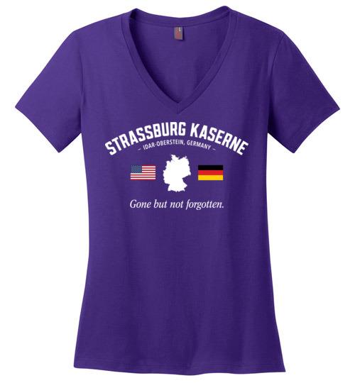 Strassburg Kaserne "GBNF" - Women's V-Neck T-Shirt