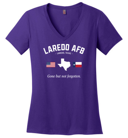 Laredo AFB "GBNF" - Women's V-Neck T-Shirt-Wandering I Store