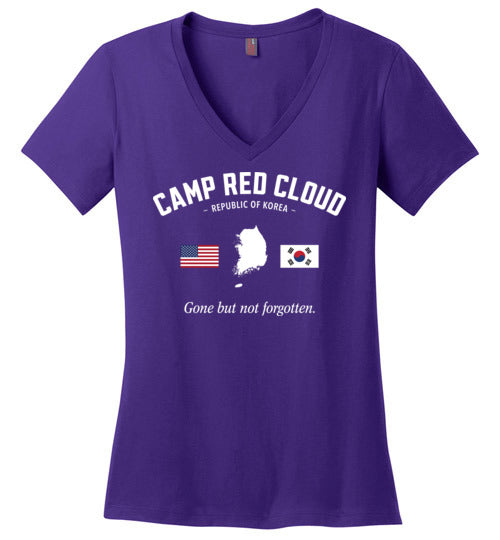 Camp Red Cloud "GBNF" - Women's V-Neck T-Shirt-Wandering I Store