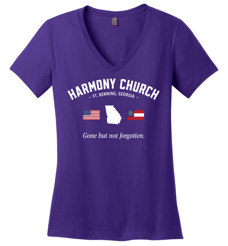 Load image into Gallery viewer, Harmony Church &quot;GBNF&quot; - Women&#39;s V-Neck T-Shirt
