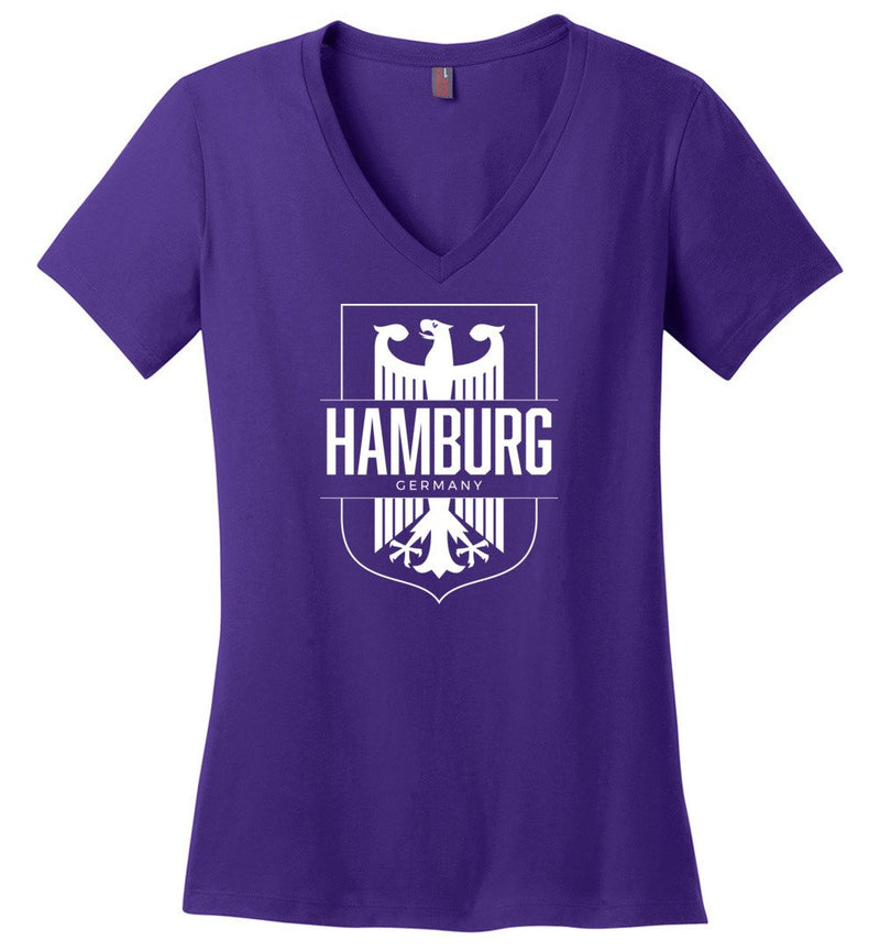 Load image into Gallery viewer, Hamburg, Germany - Women&#39;s V-Neck T-Shirt
