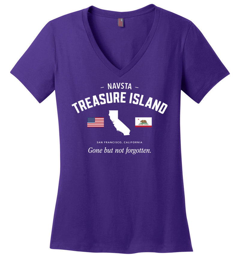 Load image into Gallery viewer, NAVSTA Treasure Island &quot;GBNF&quot; - Women&#39;s V-Neck T-Shirt

