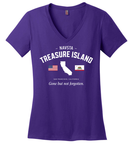 NAVSTA Treasure Island "GBNF" - Women's V-Neck T-Shirt