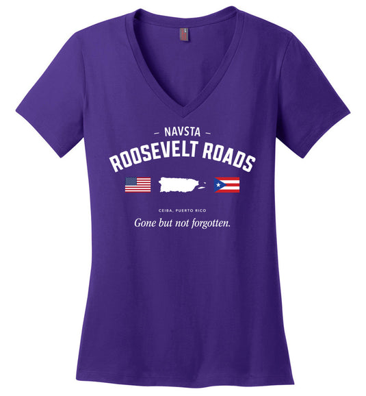 NAVSTA Roosevelt Roads "GBNF" - Women's V-Neck T-Shirt