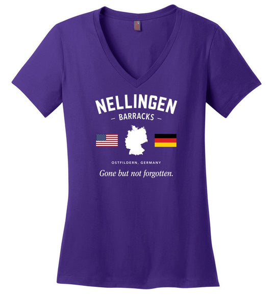 Nellingen Barracks "GBNF" - Women's V-Neck T-Shirt