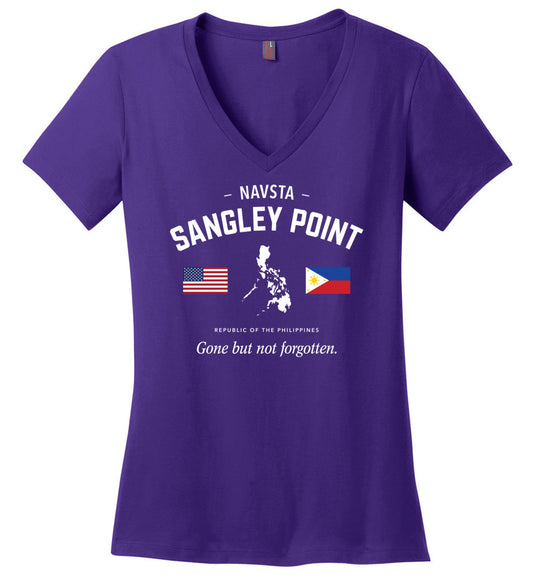 NAVSTA Sangley Point "GBNF" - Women's V-Neck T-Shirt