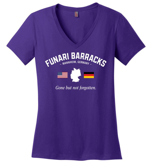 Funari Barracks "GBNF" - Women's V-Neck T-Shirt
