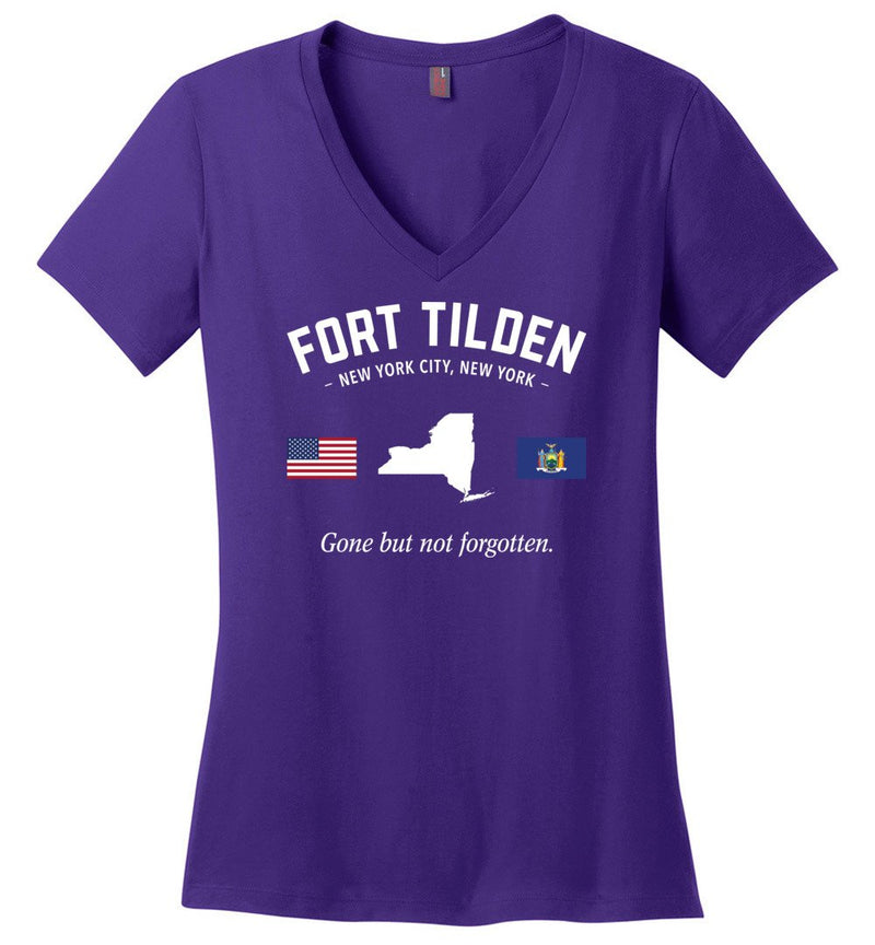 Load image into Gallery viewer, Fort Tilden &quot;GBNF&quot; - Women&#39;s V-Neck T-Shirt
