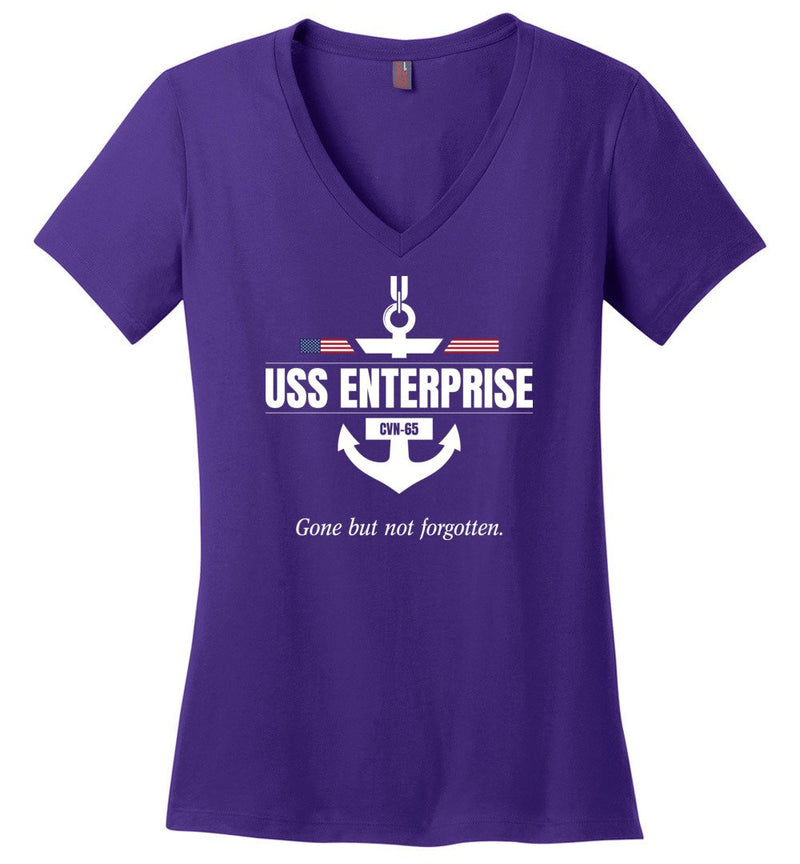 Load image into Gallery viewer, USS Enterprise CVN-65 &quot;GBNF&quot; - Women&#39;s V-Neck T-Shirt
