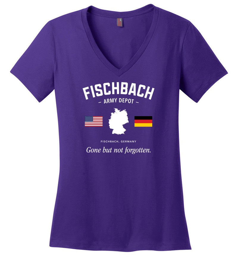 Load image into Gallery viewer, Fischbach Army Depot &quot;GBNF&quot; - Women&#39;s V-Neck T-Shirt
