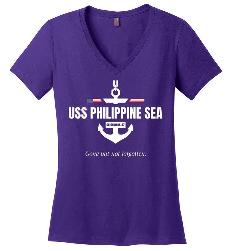 Load image into Gallery viewer, USS Philippine Sea CV/CVA/CVS-47 &quot;GBNF&quot; - Women&#39;s V-Neck T-Shirt
