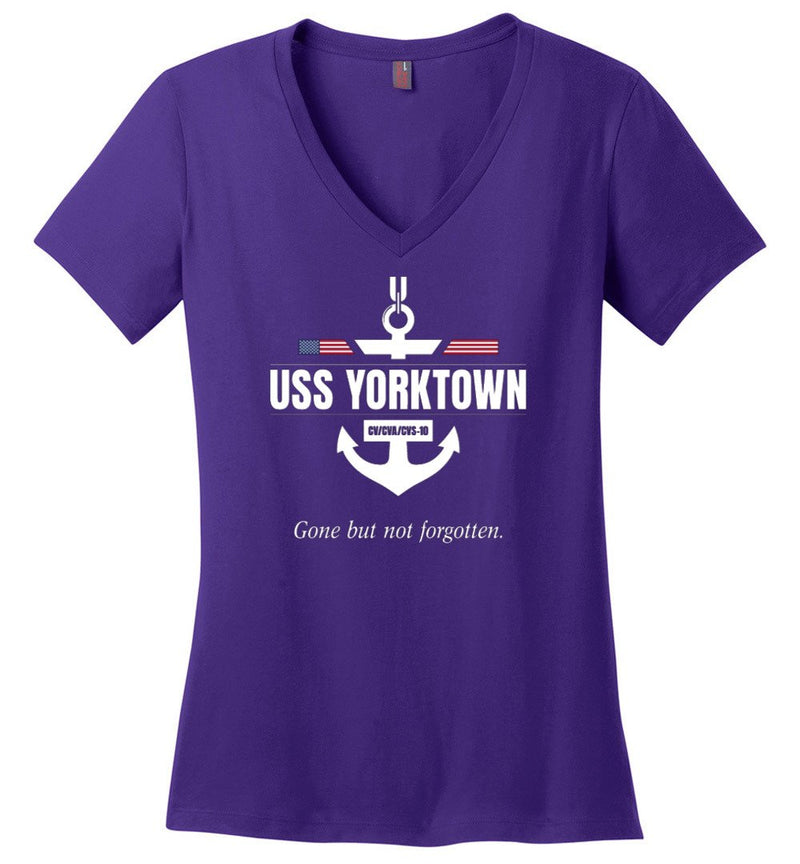 Load image into Gallery viewer, USS Yorktown CV/CVA/CVS-10 &quot;GBNF&quot; - Women&#39;s V-Neck T-Shirt
