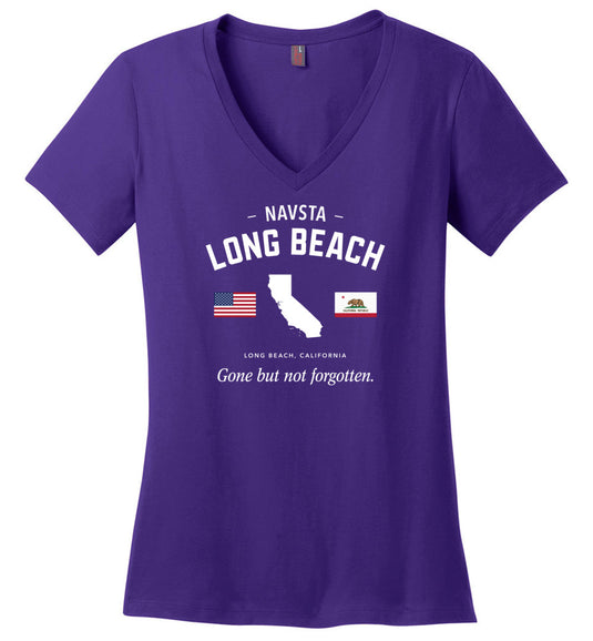 NAVSTA Long Beach "GBNF" - Women's V-Neck T-Shirt