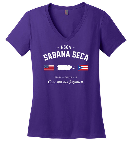NSGA Sabana Seca "GBNF" - Women's V-Neck T-Shirt