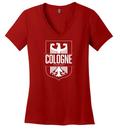 Load image into Gallery viewer, Cologne, Germany - Women&#39;s V-Neck T-Shirt

