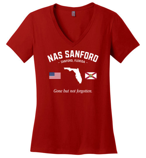 NAS Sanford "GBNF" - Women's V-Neck T-Shirt-Wandering I Store