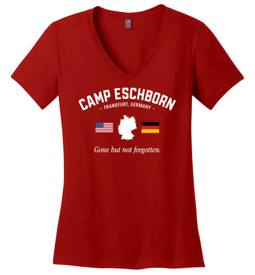 Load image into Gallery viewer, Camp Eschborn&quot;GBNF&quot; - Women&#39;s V-Neck T-Shirt-Wandering I Store
