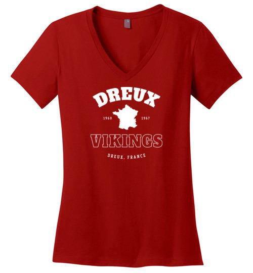 Dreux Vikings - Women's V-Neck T-Shirt