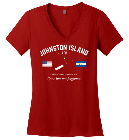 Load image into Gallery viewer, Johnston Island AFB &quot;GBNF&quot; - Women&#39;s V-Neck T-Shirt-Wandering I Store

