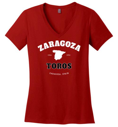 Zaragoza Toros - Women's V-Neck T-Shirt