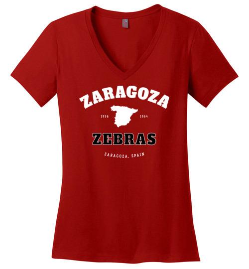 Zaragoza Zebras - Women's V-Neck T-Shirt